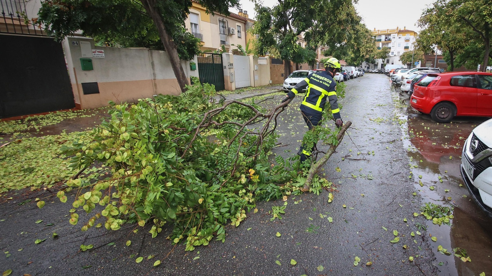 Inundaciones y destrozos en Jerez por el temporal