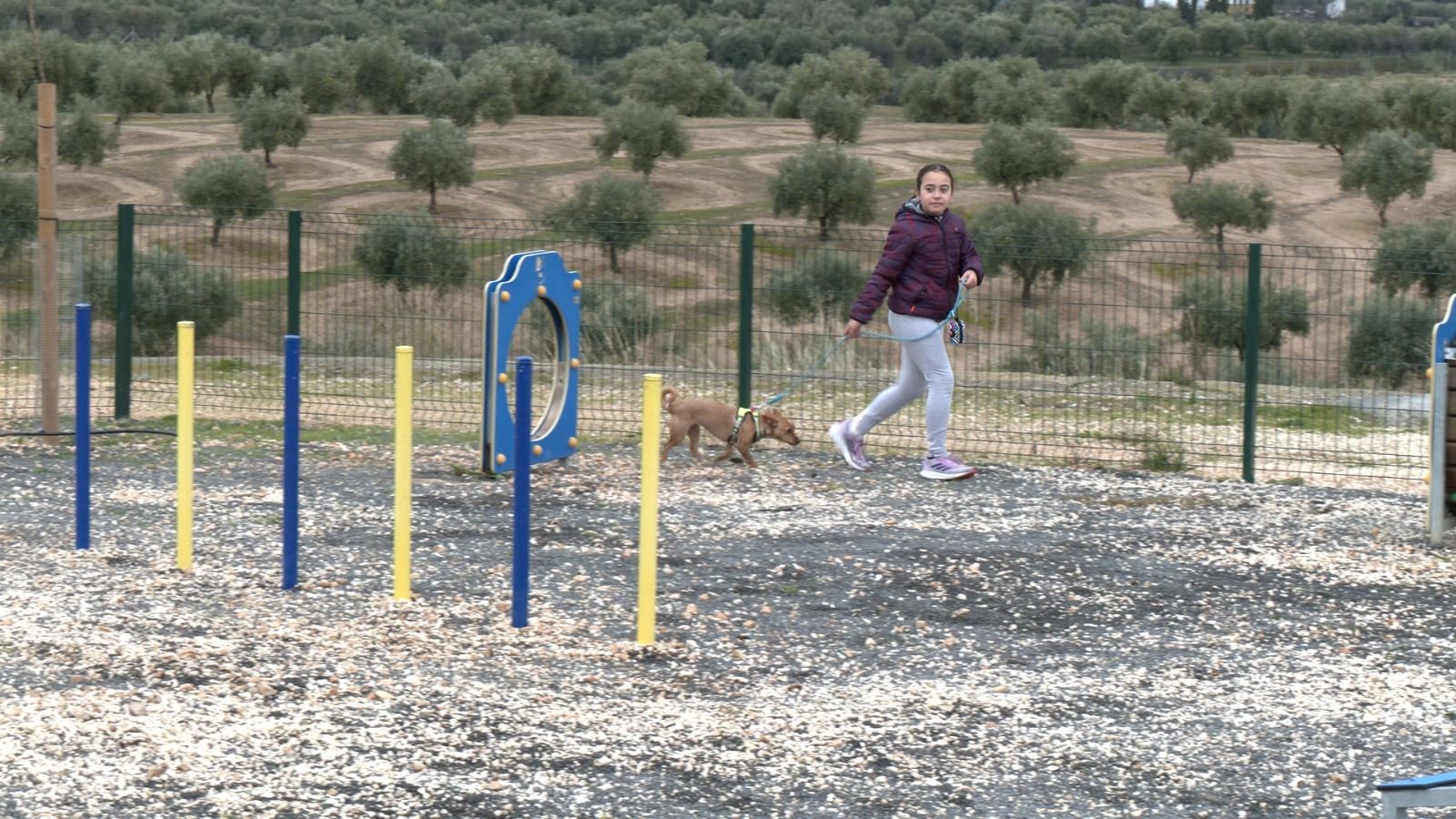 Inauguración del parque canino Haza del Reloj en Baena.