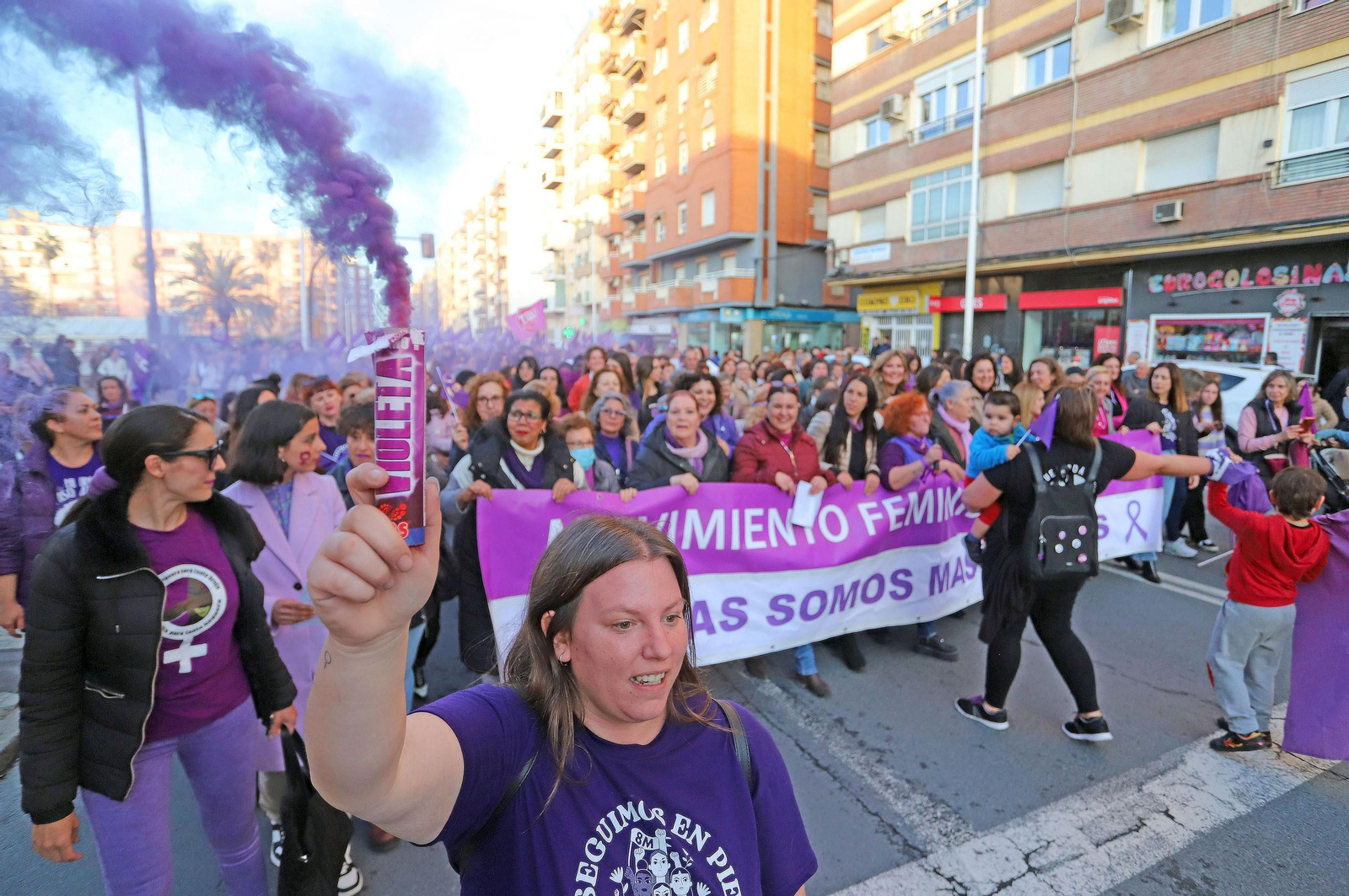 Imágenes de la manifestación del 8 de marzo, Día Internacional de la Mujer
