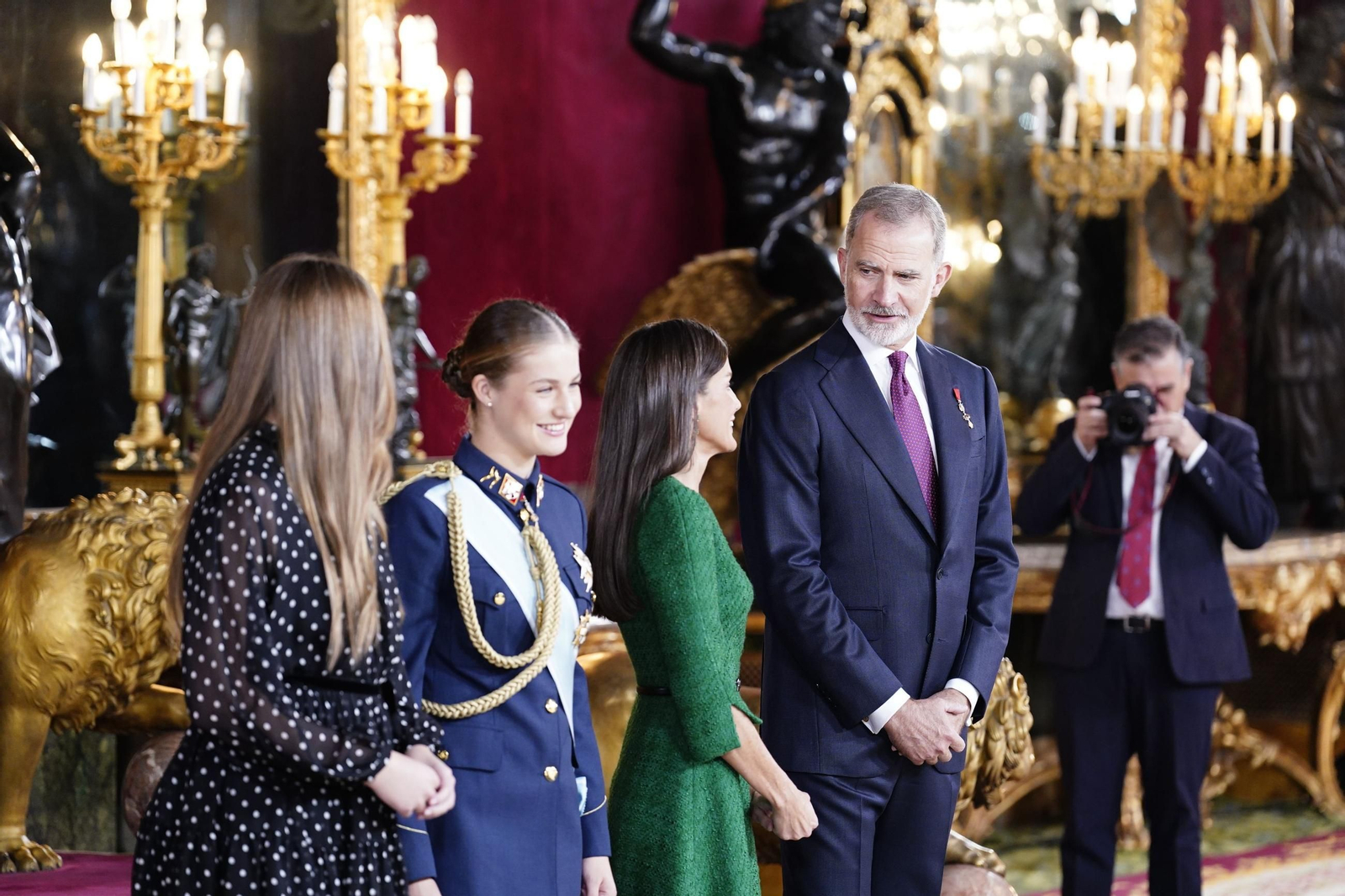 Las fotos de la recepción del Rey por el 12 de octubre
