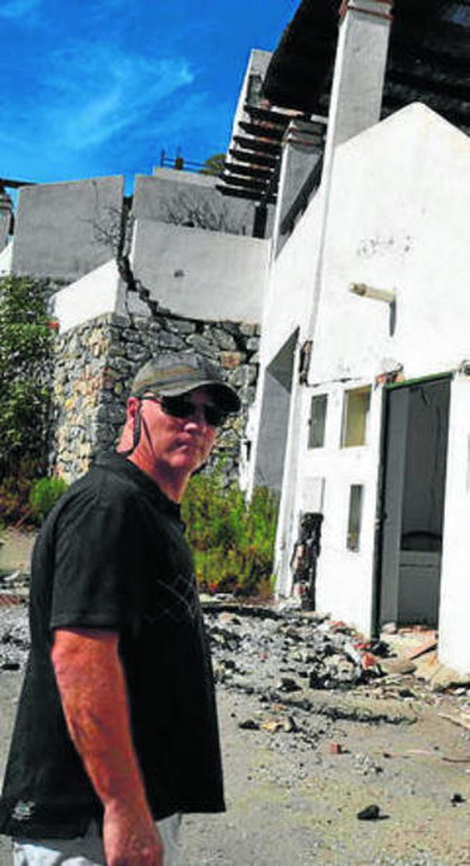 Uno de los vecinos afectados.