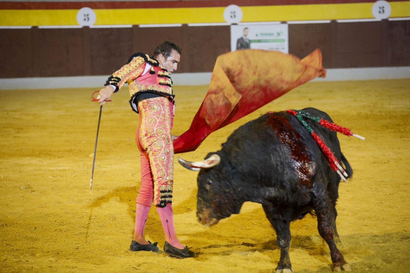 Corrida de toros Berja con un toro indultado, en imágenes