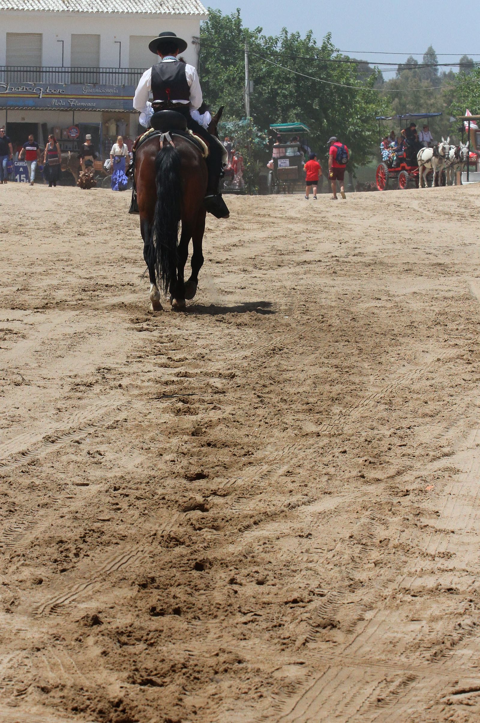 Ambiente en la aldea del Rocío.