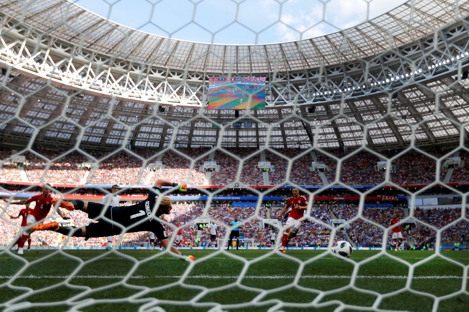 Las imágenes del Dinamarca-Francia