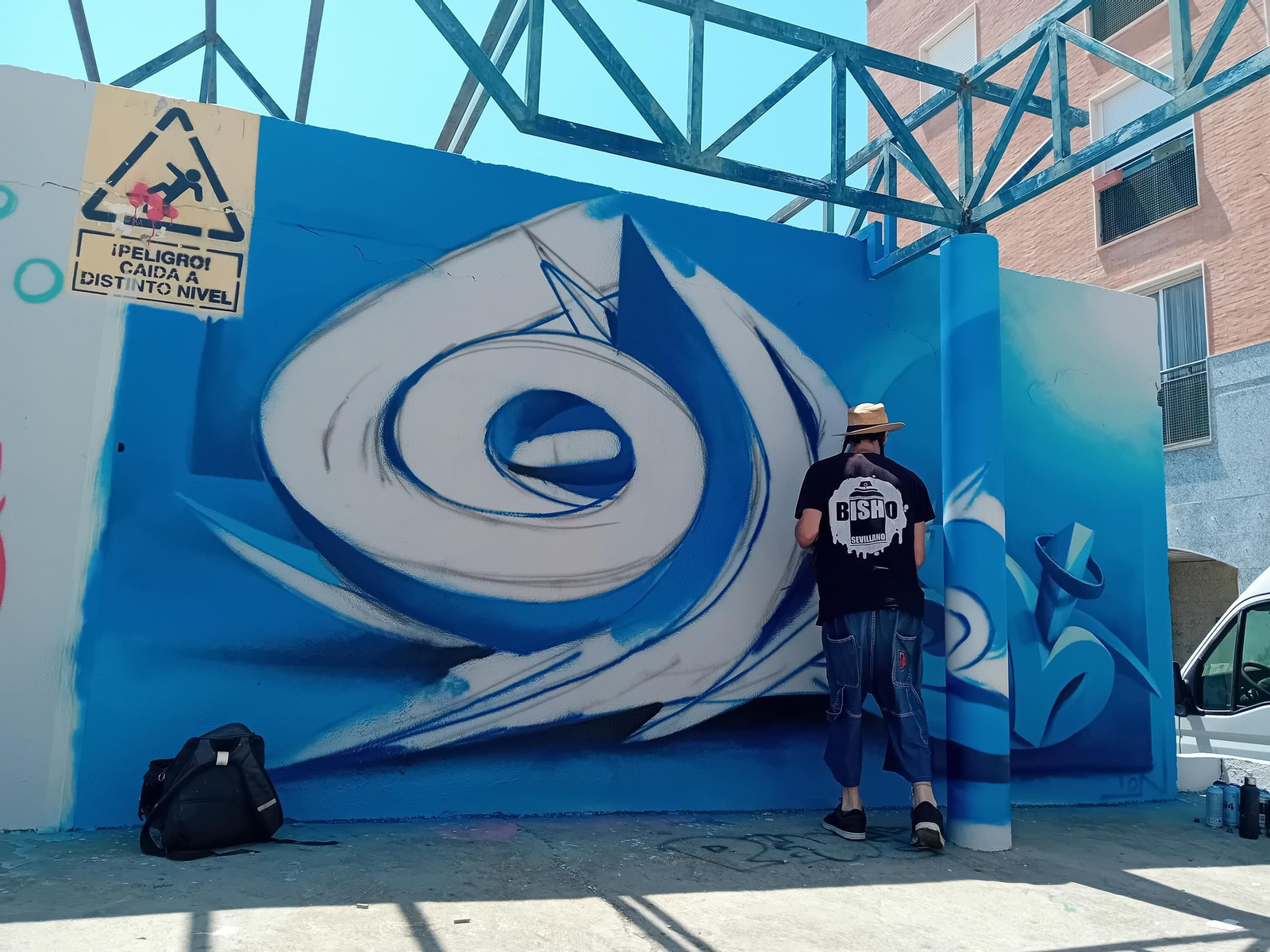 Imagen de archivo de la anterior edición de la Muestra Joven de Arte Urbano en Huelva.