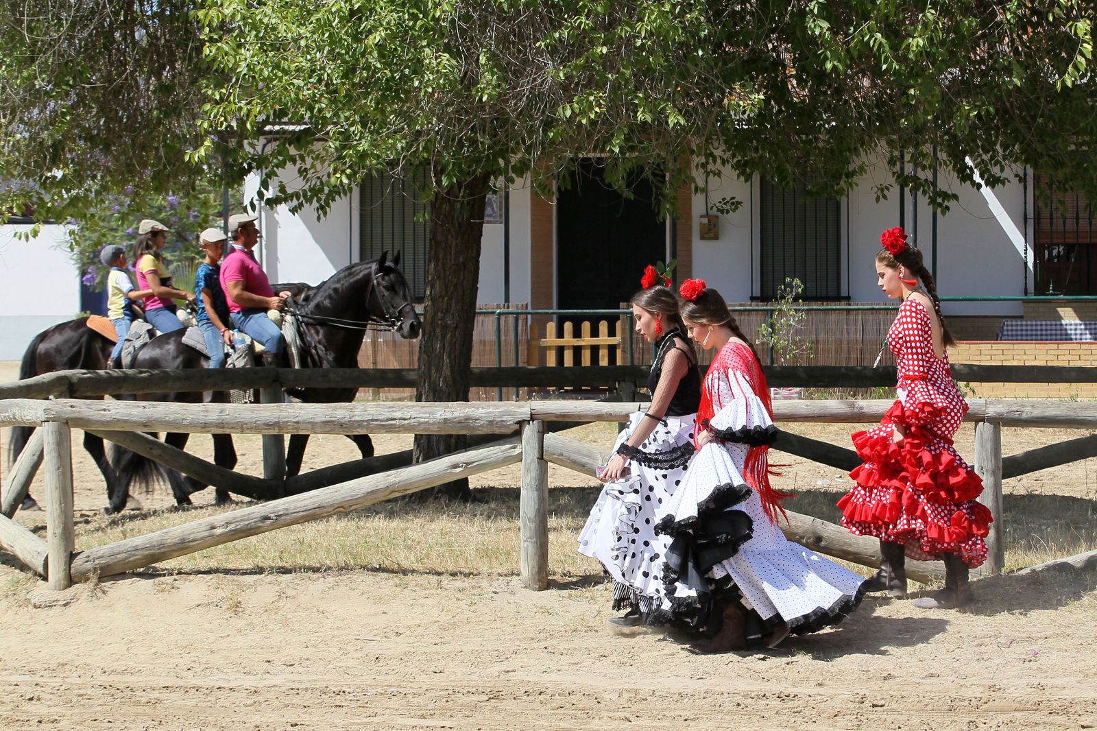 Imágenes del domingo de descanso en El Rocio