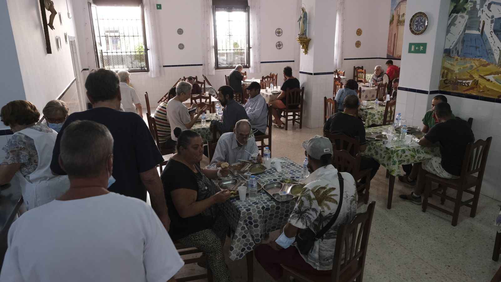 Imágenes del comedor social de La Milagrosa