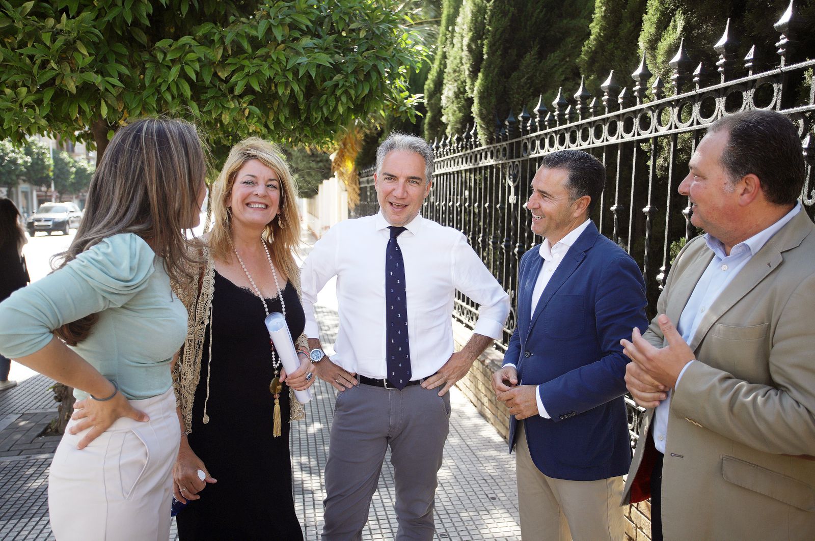 Imágenes del acto de la candidata Pilar Miranda acompañada por Elías Bendodo