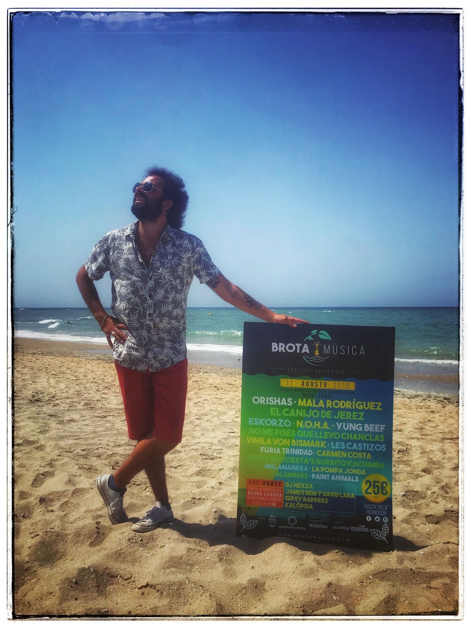 El artista Canijo de Jerez, ayer durante la presentación del I Brota Música.