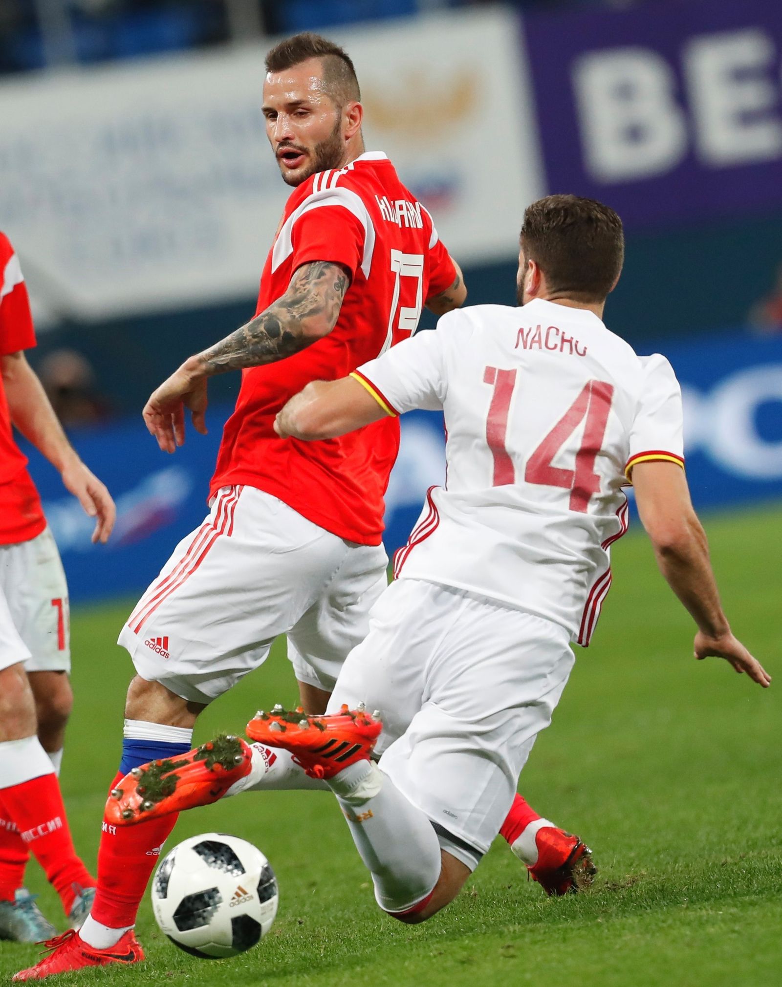 La galería del amistoso Rusia-España