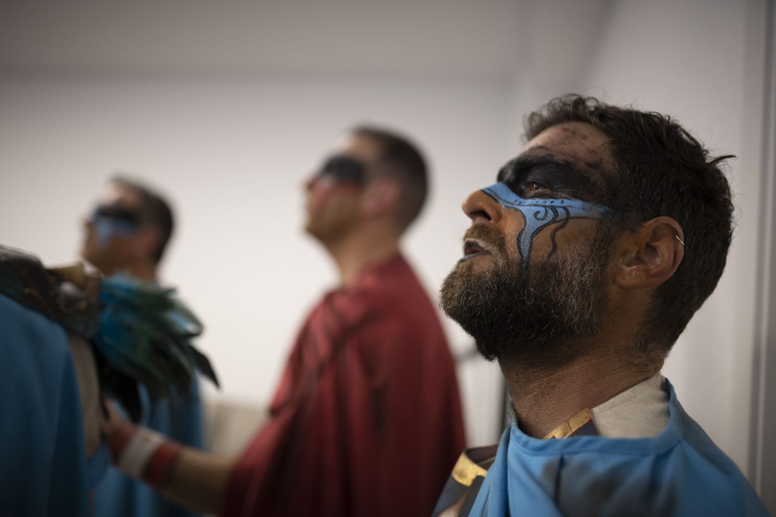 Imágenes de la actuación de la comparsa de Bollullos "El sacrificio" en el Carnaval Colombino