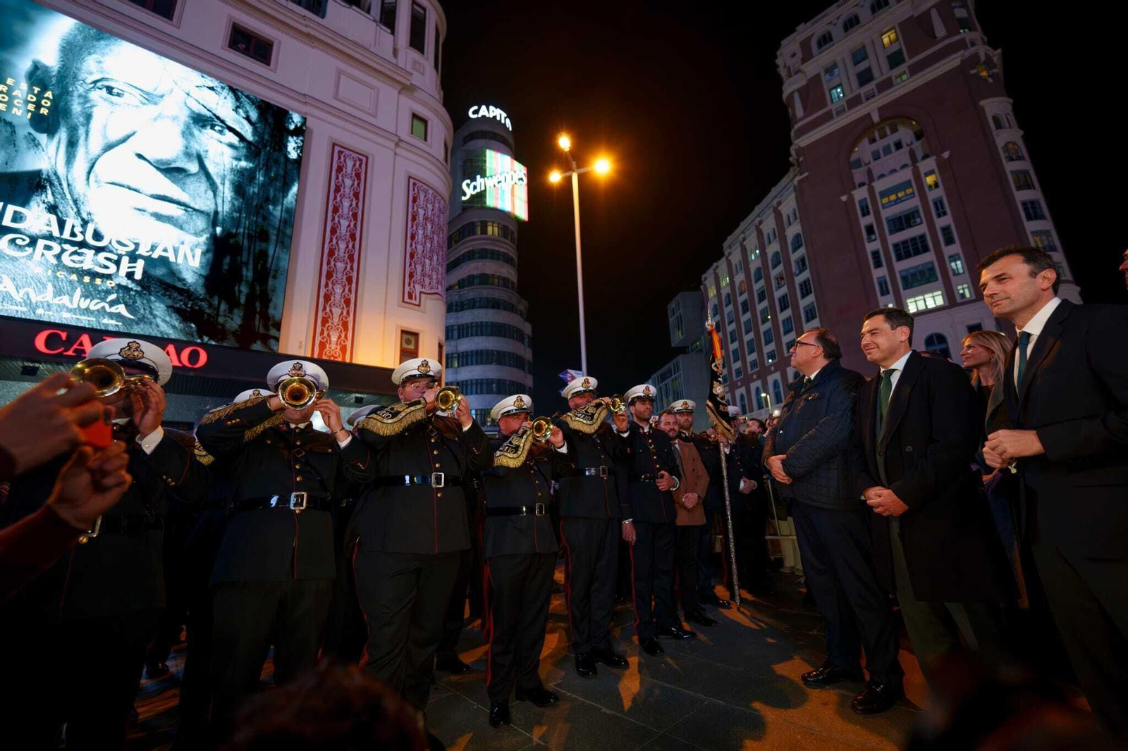 La Banda del Rosario actúa en el centro de Madrid