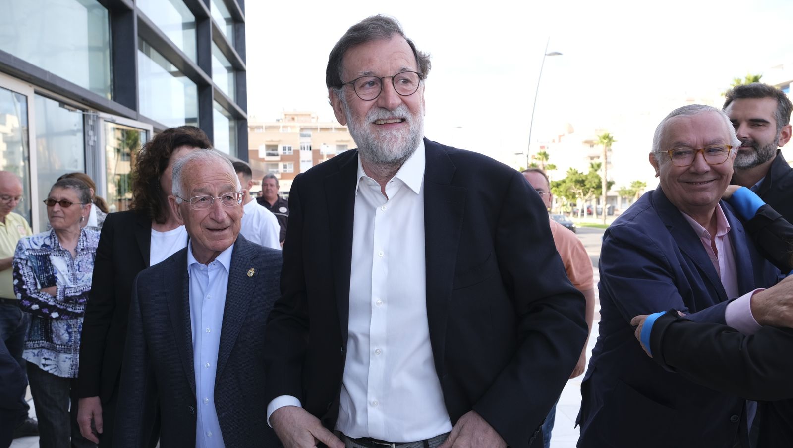 Imágenes de Rajoy apoyando la candidatura de Gabriel Amat a la Alcaldía de Roquetas de Mar