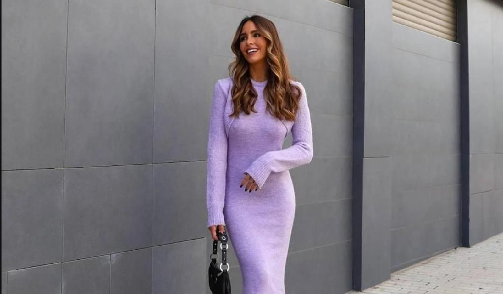 Rocío Osorno suele apostar por vestidos de punto en sus looks elegantes y calentitos.