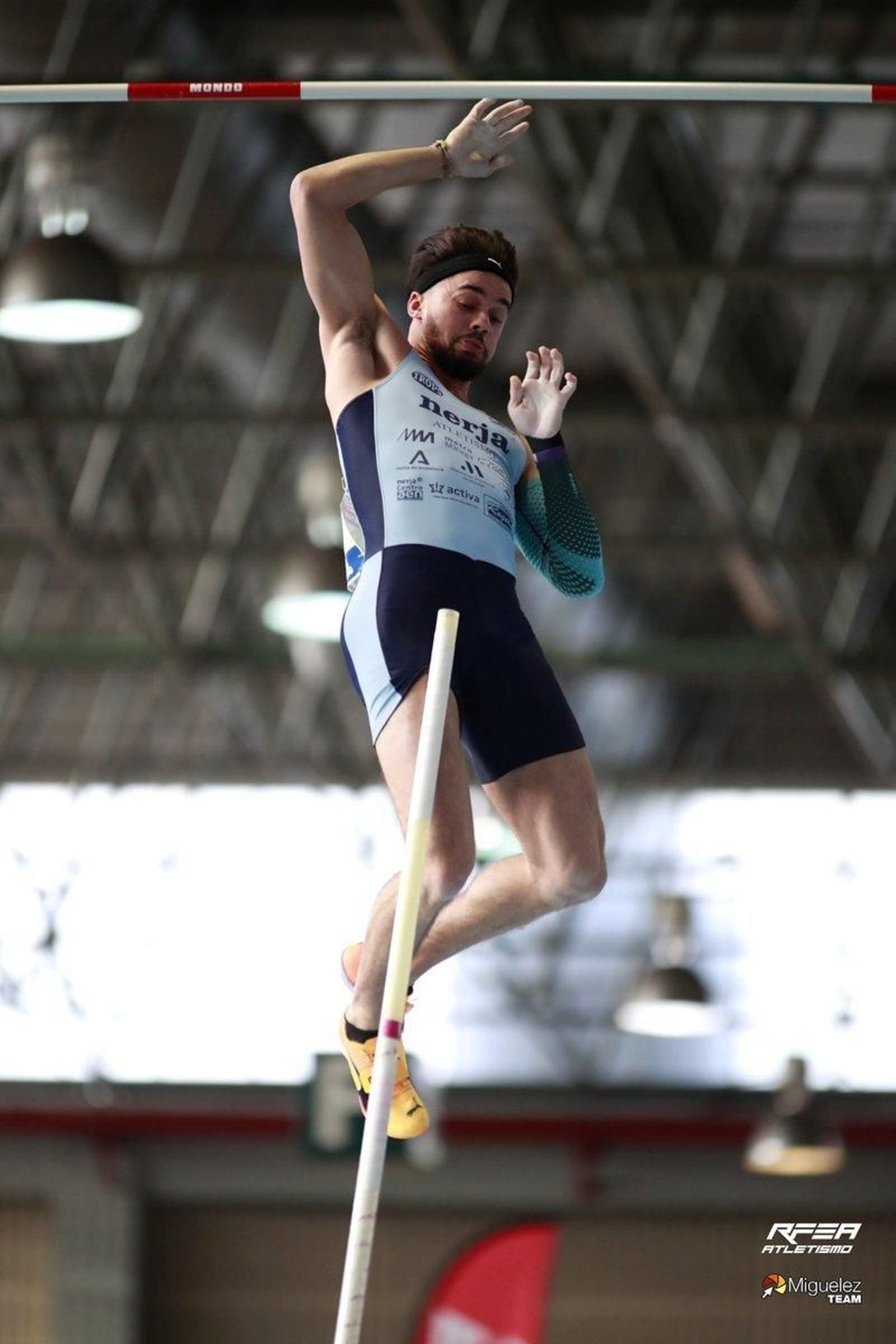 Isidro Leyva tras superar uno de sus intentos.