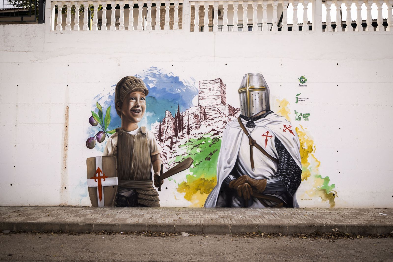 Mural de Mónica ICAT, realizado en Génave.