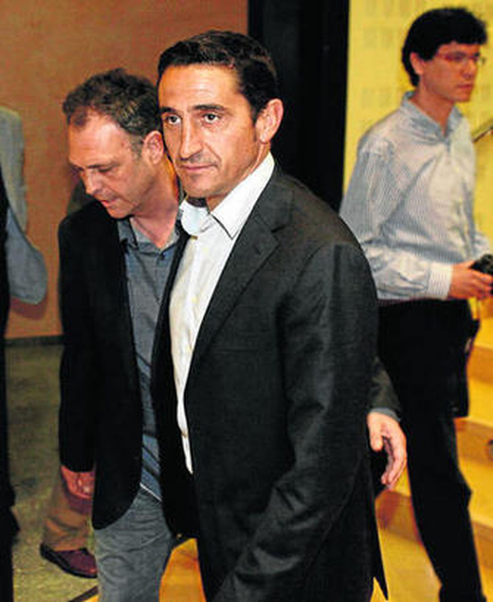 Jiménez, a su llegada ayer a unas jornadas de la Federación Andaluza.