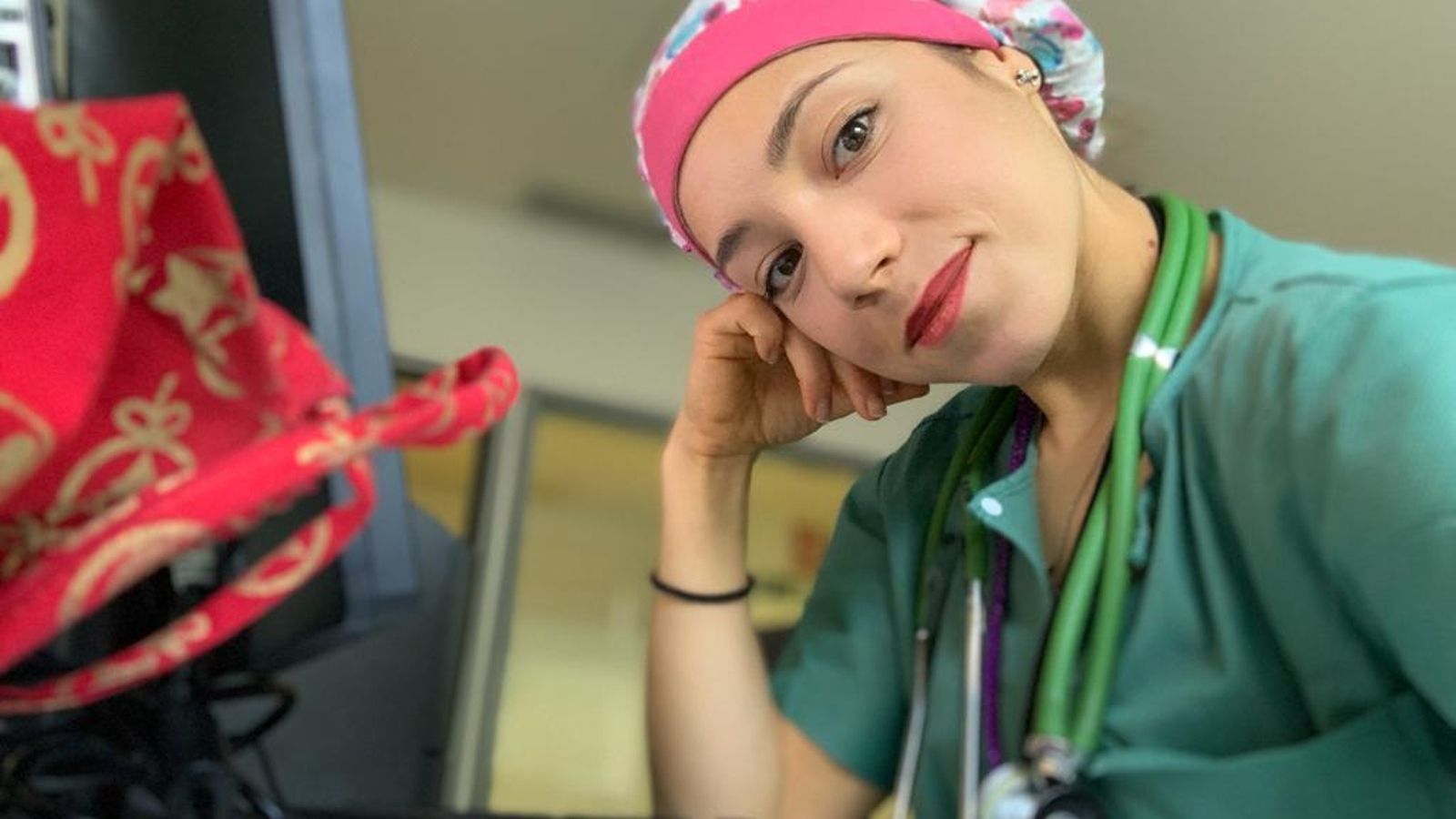 Rocío Vázquez, en su despacho durante una jornada de trabajo