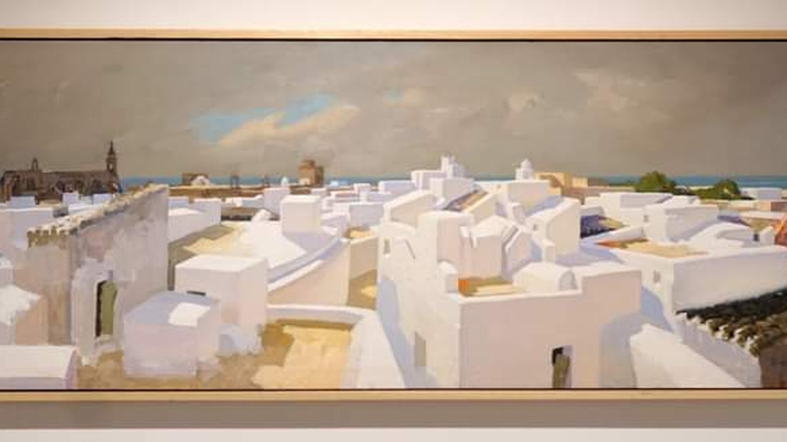 Una de las obras que el artista roteño muestra en la exposición del Castillo de Luna.