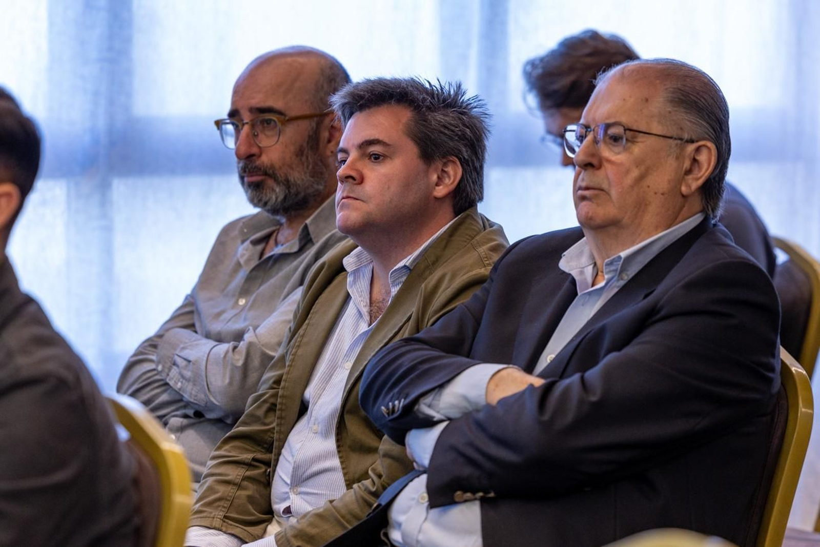 Desayuno y presentación del escritor Manuel Vilas en un encuentro literario dedicado a una de las últimas obras de este autor, 'El mejor libro del mundo'