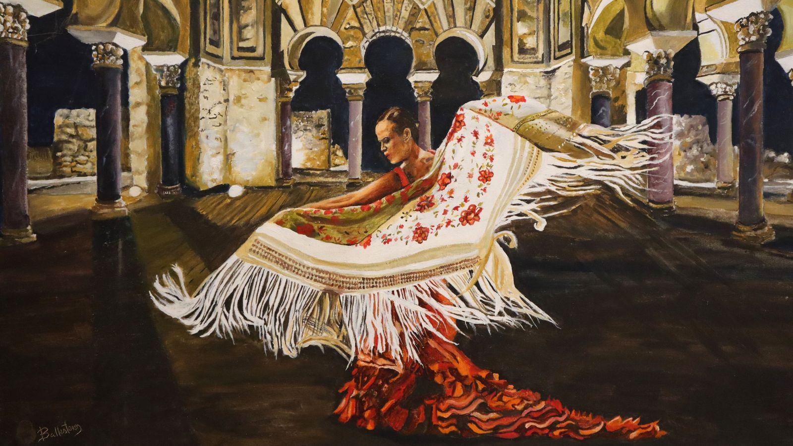 Una de las obras de la muestra 'Lucena, la perla resplandeciente'.