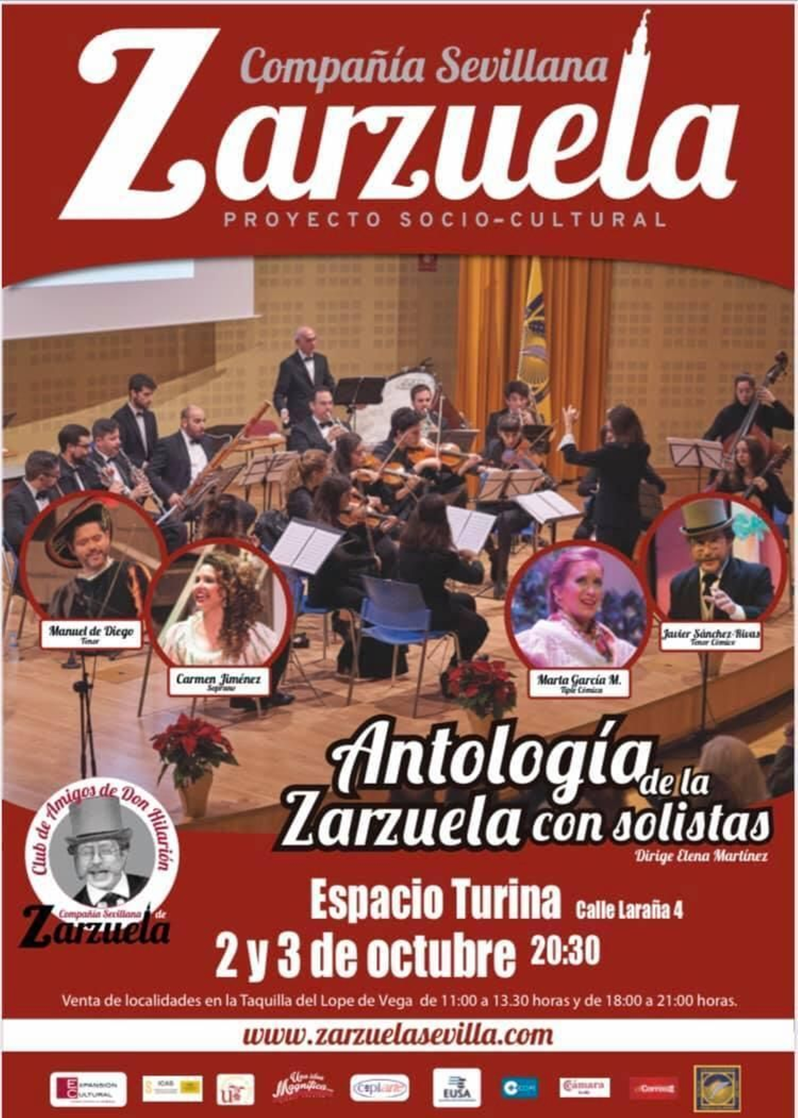 Cartel de la Gran Antología de la Zarzuela