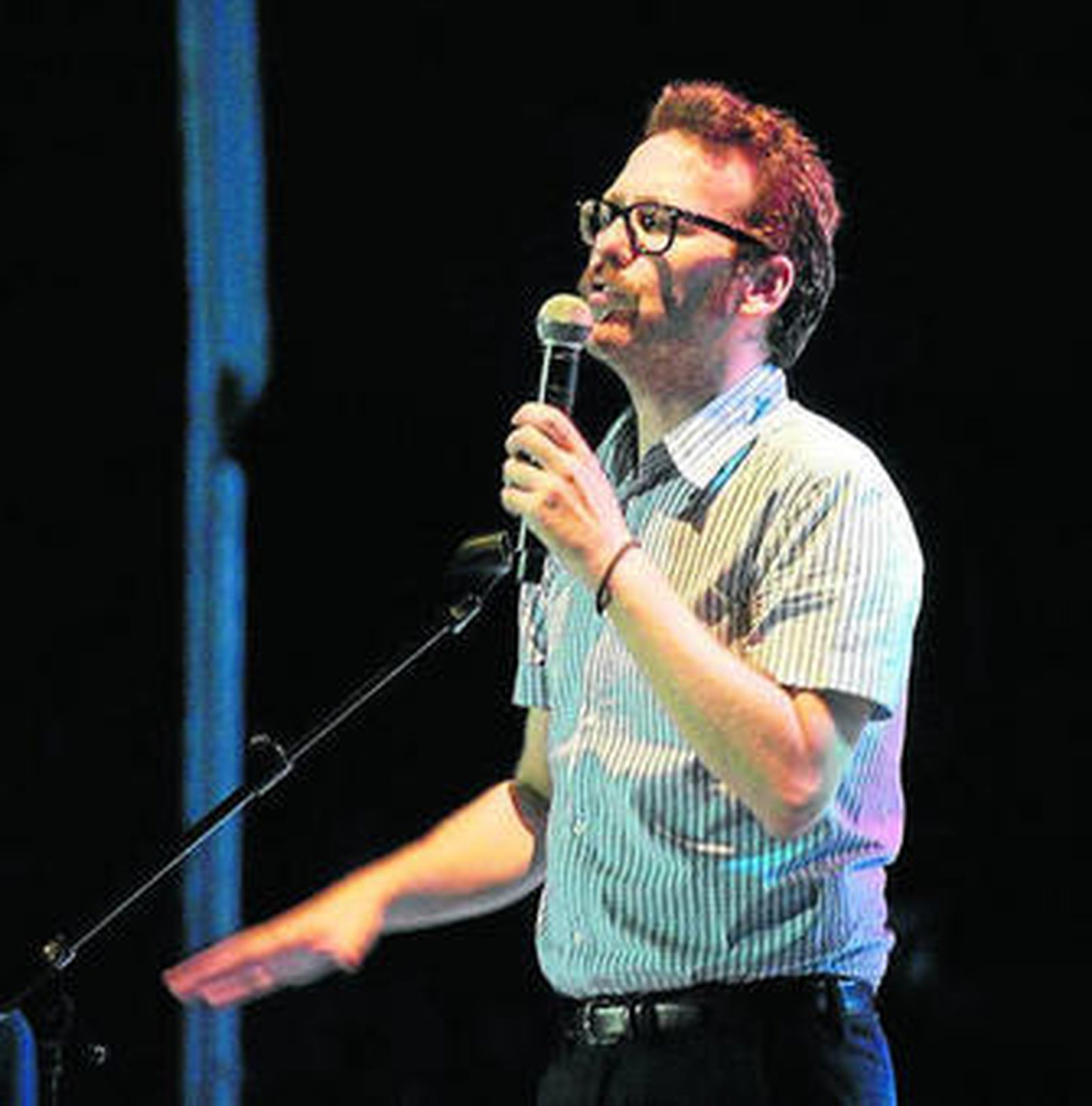 Joaquín Reyes, durante uno de los espectáculos de su gira.