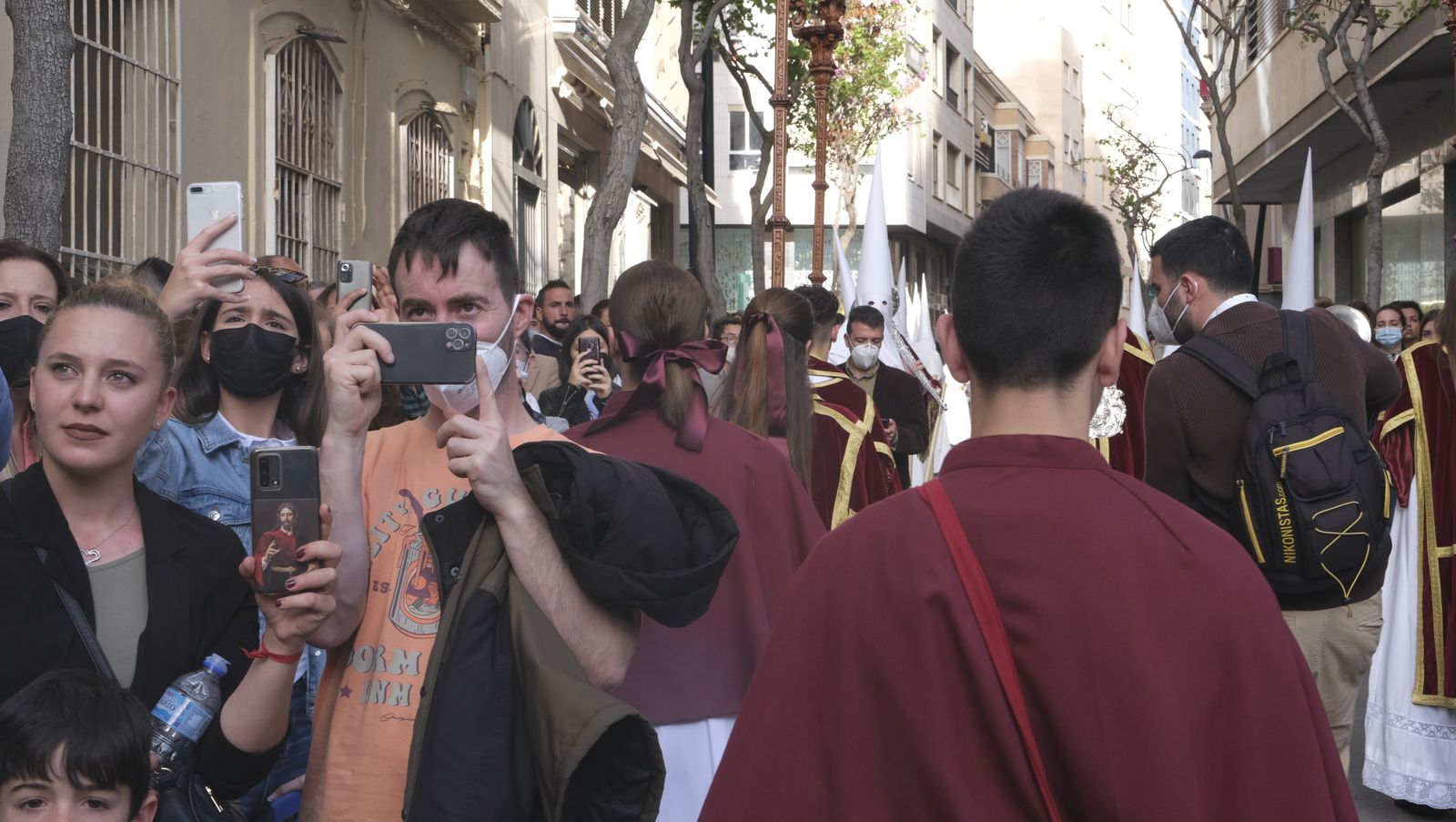 Fotogalería procesión de la Santa Cena. Semana Santa de Almería 2022.