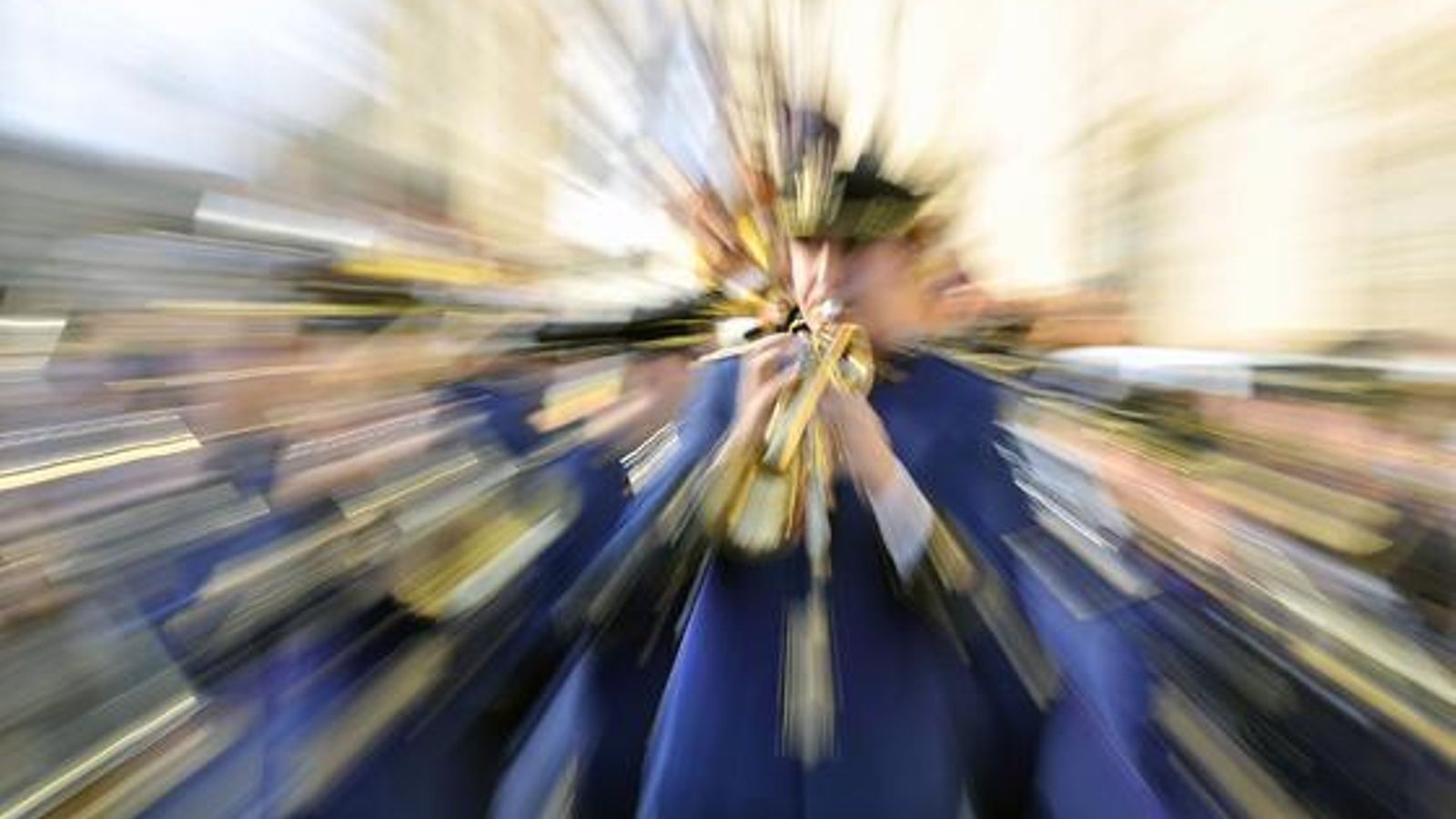 Músicos en la cabalgata.