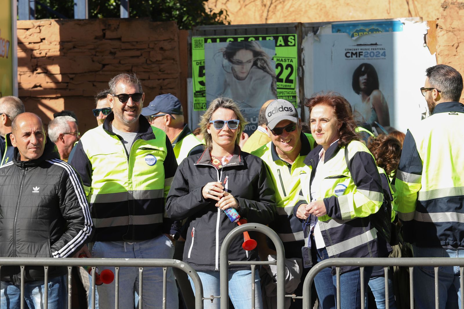 Las fotos de la manifestación de los trabajadores en huelga de Acerinox en Algeciras