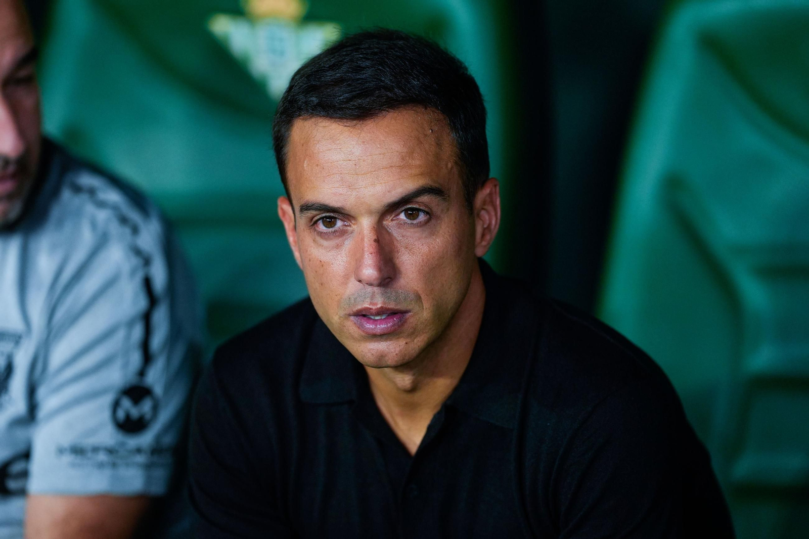 Borja Jiménez, en el banquillo de Heliópolis durante el Betis-Leganés de la primera vuelta.