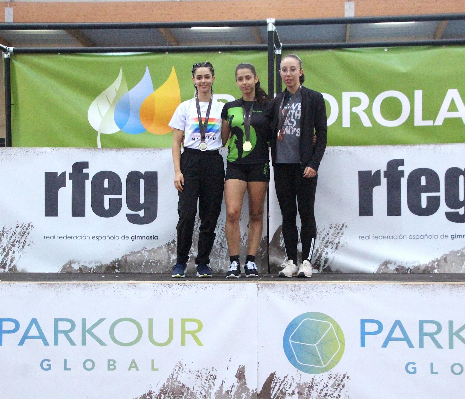 Marta Gutiérrez, en lo más alto del podio