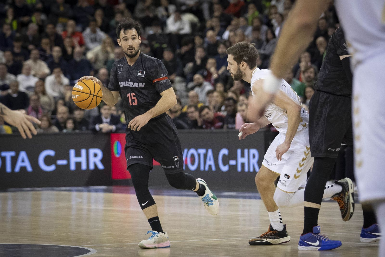Lluís Costa en el partido ante el San Pablo Burgos.