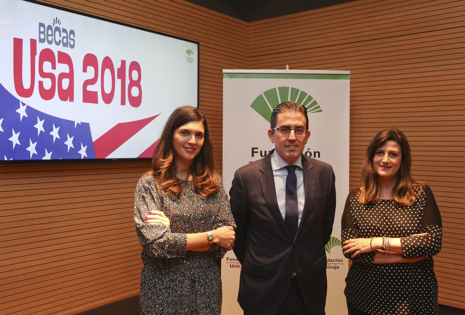 Sara Merino, Sergio Corral y Ana Cabrera, ayer, en Málaga.