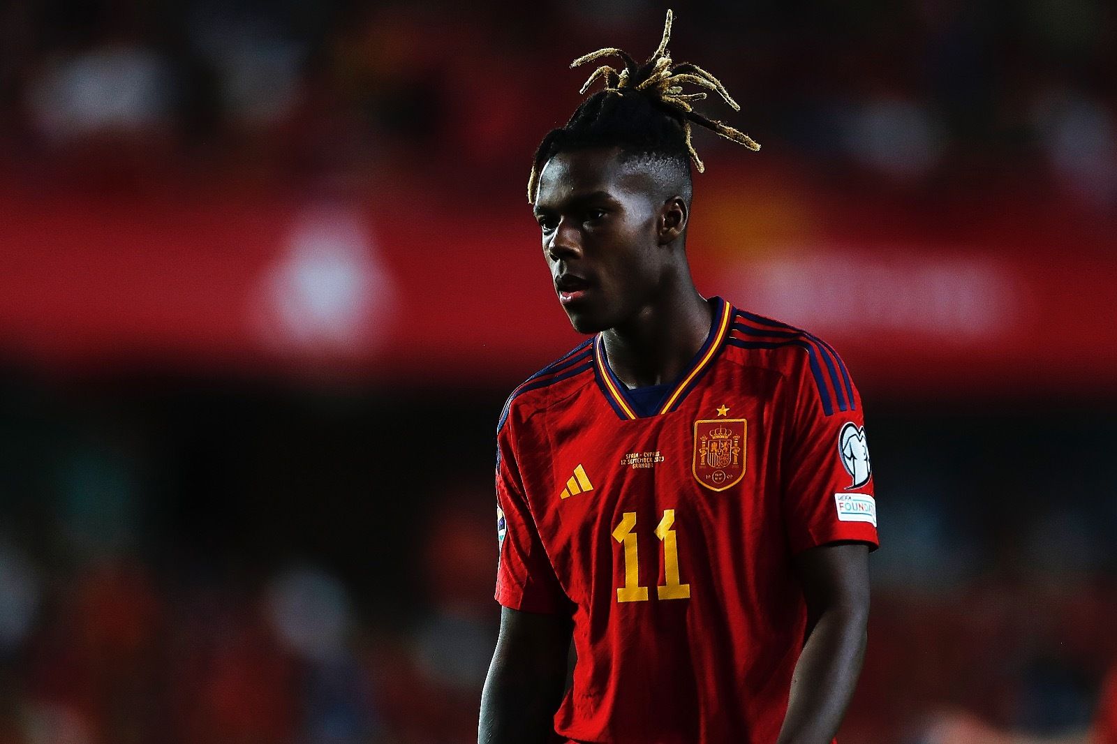 Nico Williams en el España-Chipre.