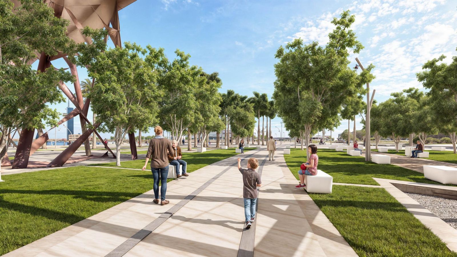 Mejora del parque de Las Almadrabillas.