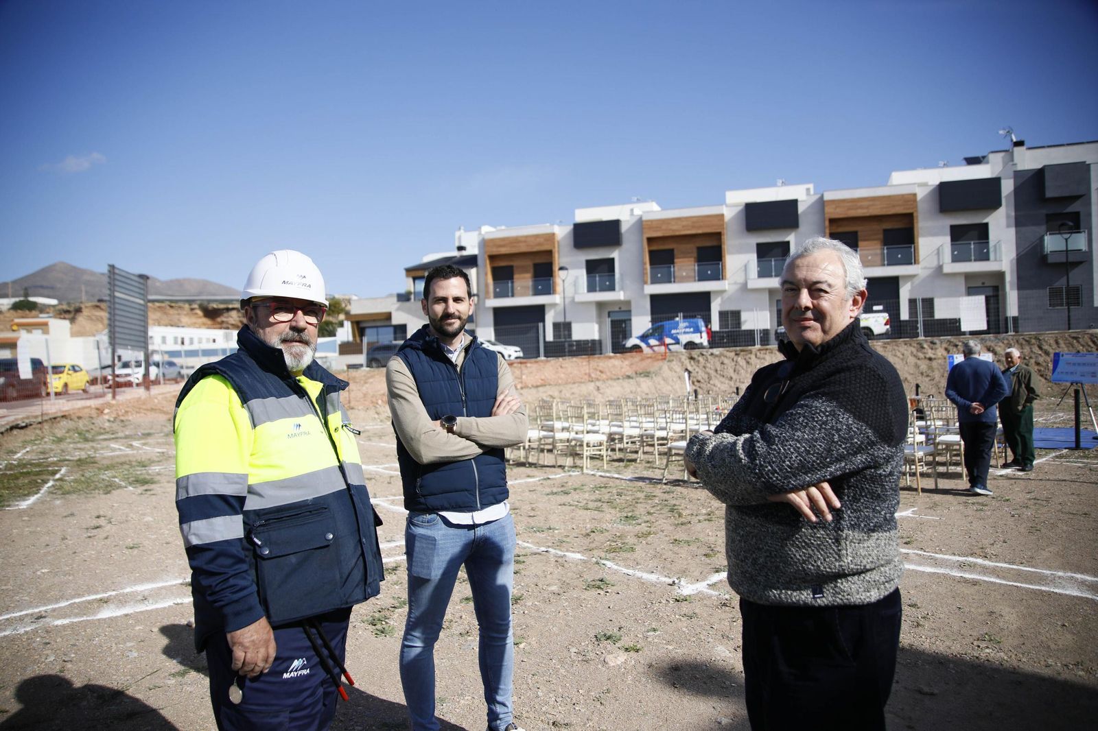 Las imágenes de la primera piedra del Centro de mayores en Balanegra