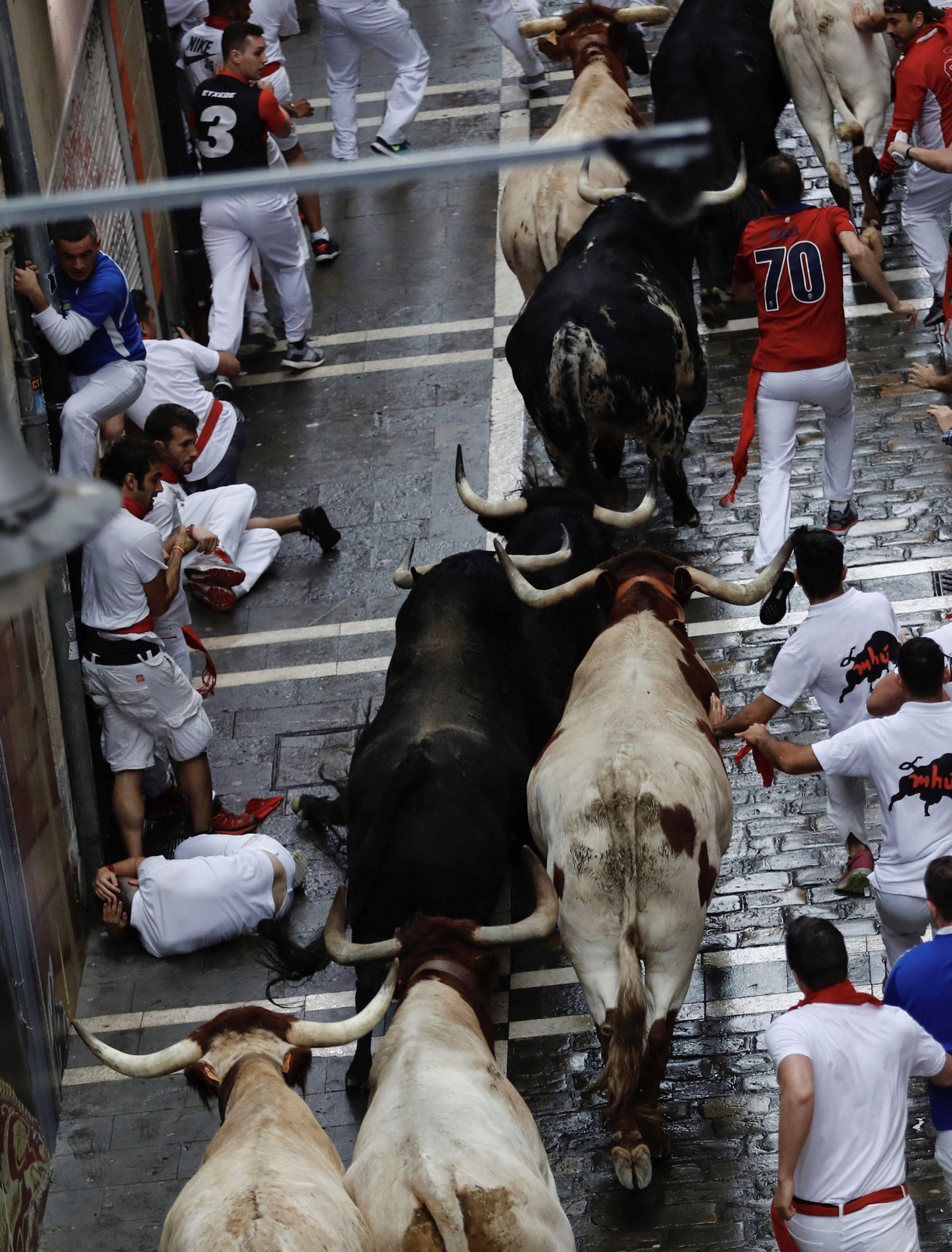 Las imágenes del primer encierro de los sanfermines 2018