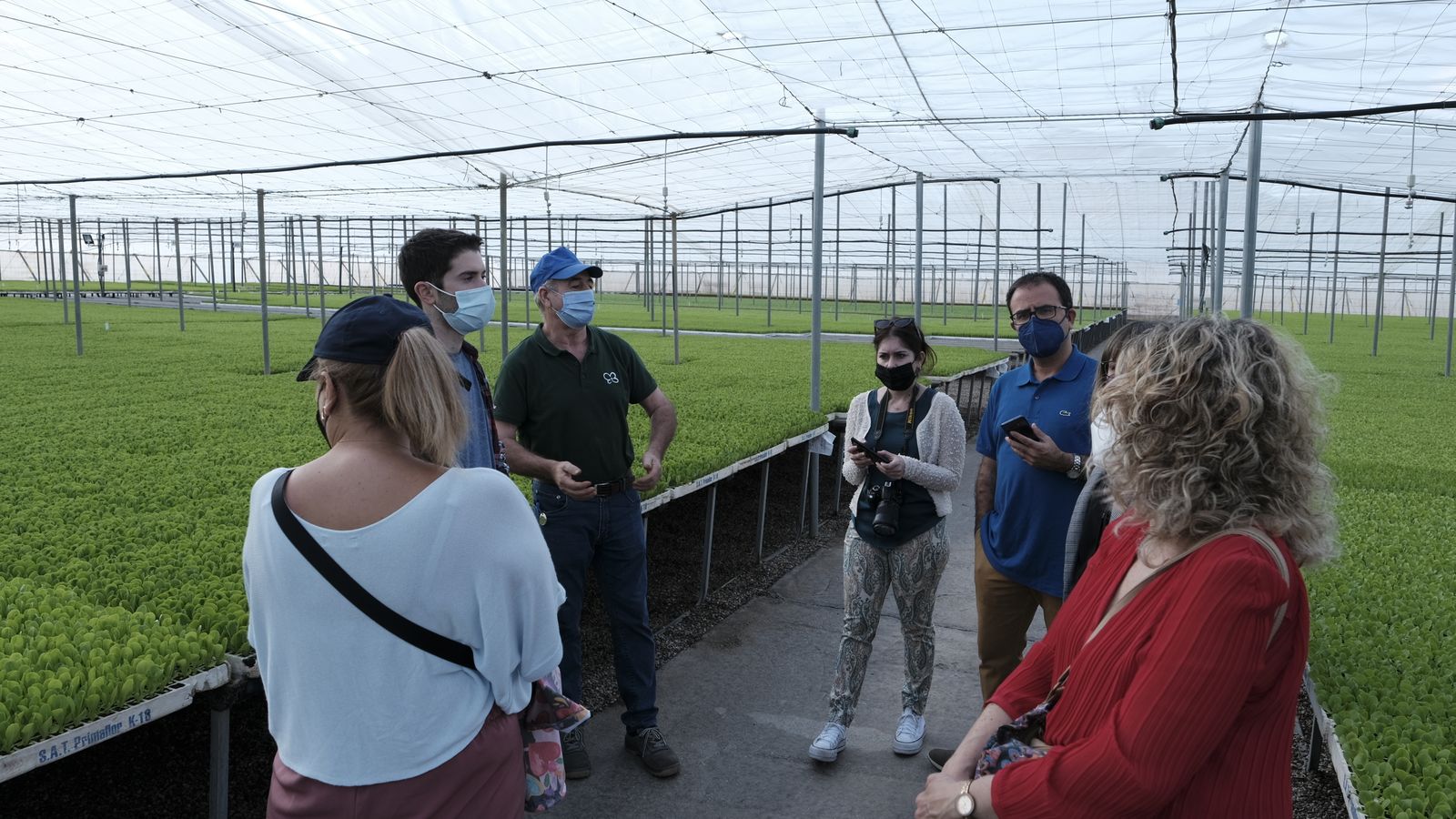 En el marco de la jornada de la Cátedra Primaflor-UAL los participantes visitaron fincas e instalaciones de Primaflor