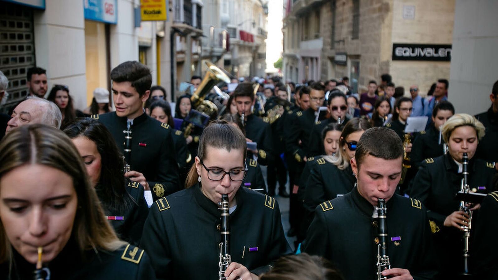 La banda de música Virgen de la Estrella, de Puerto Real.