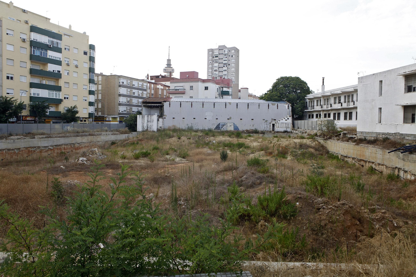 Solar del pabellón Portillo.