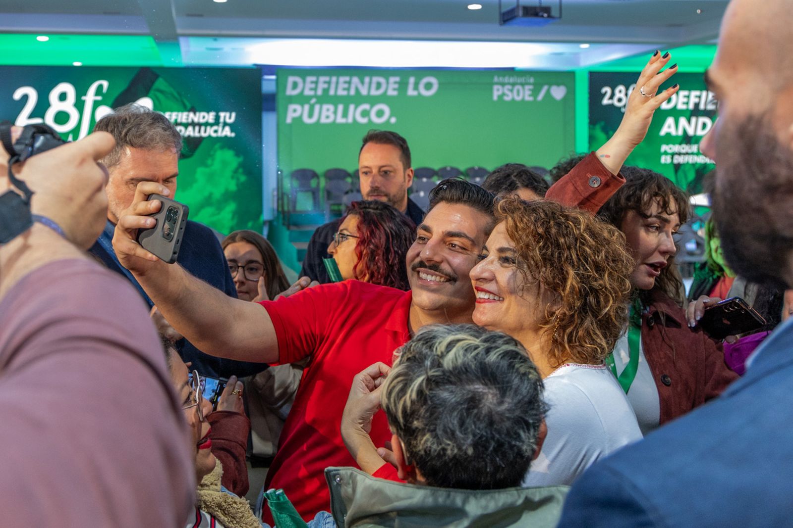 Acto en defensa de los servicios públicos para celebrar el 28F en Jaén