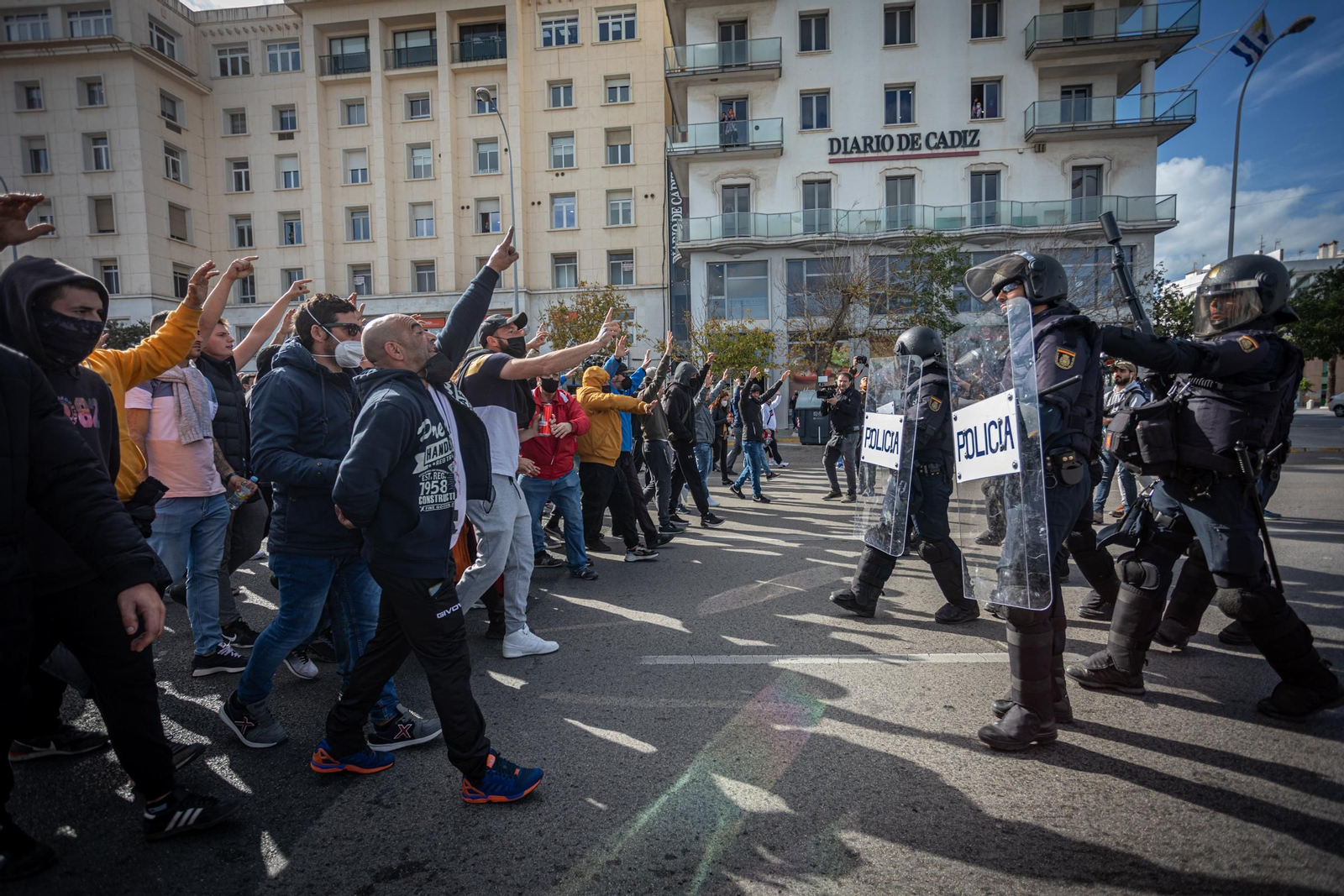 Las imágenes de la tercera jornada de la huelga del metal en Cádiz