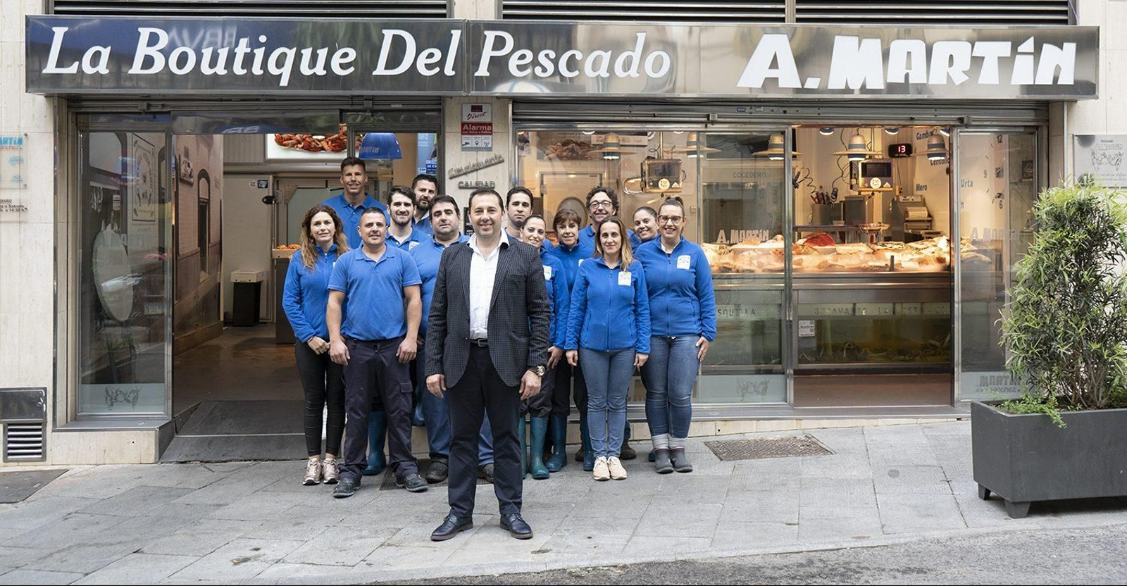 Equipo de la Boutique del pescado de Antonio Martín