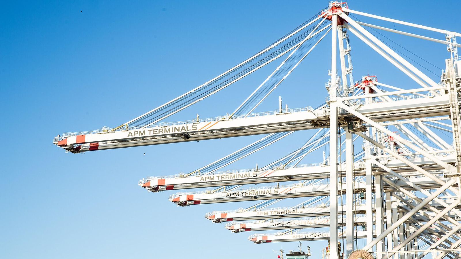 Grúas automáticas en APM Terminals MedPort Tangier. Grúas automáticas en APM Terminals MedPort Tangier.