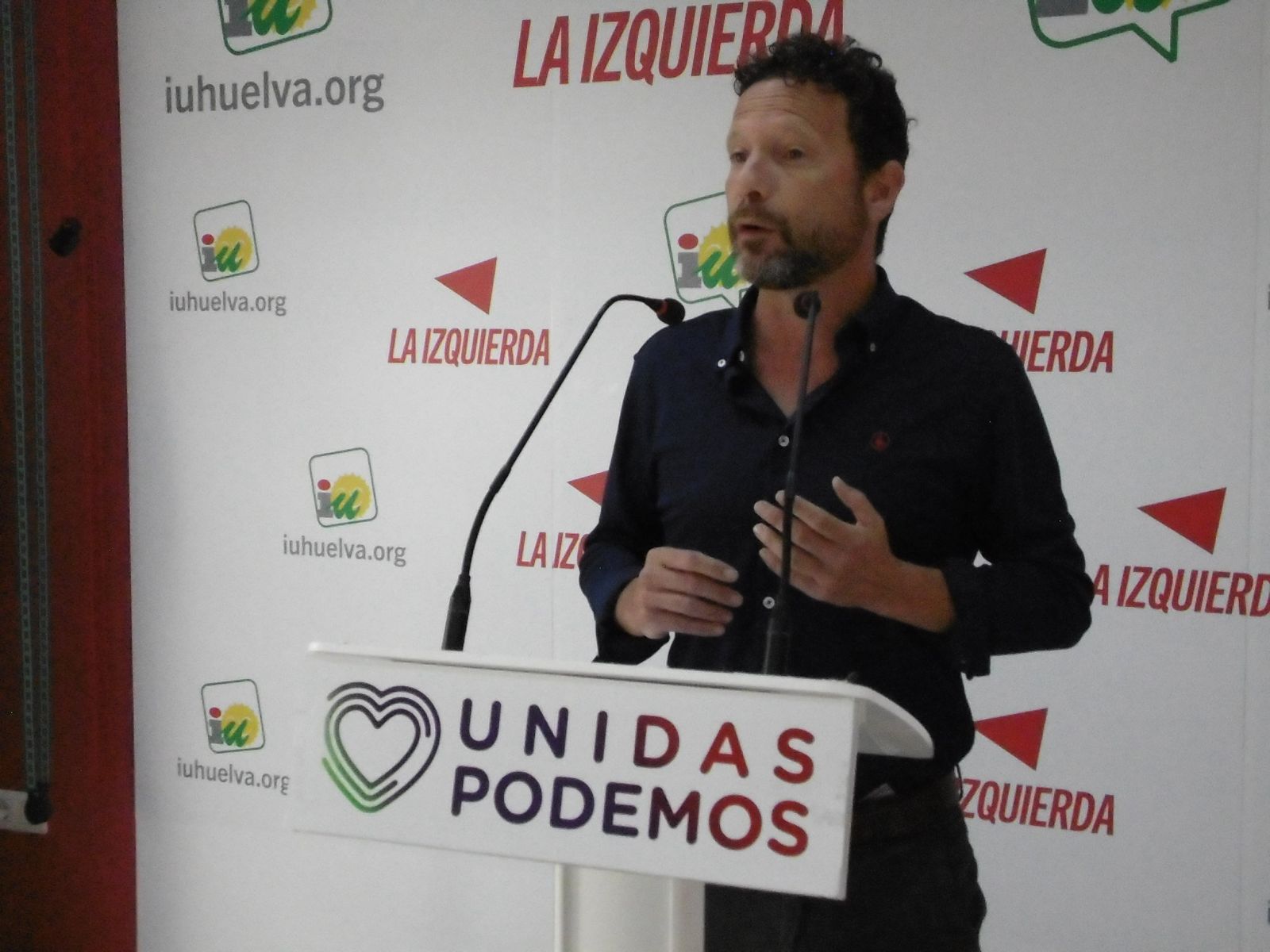 David Calderón, portavoz de la confluencia de Izquierda Unida y Podemos en la Diputación