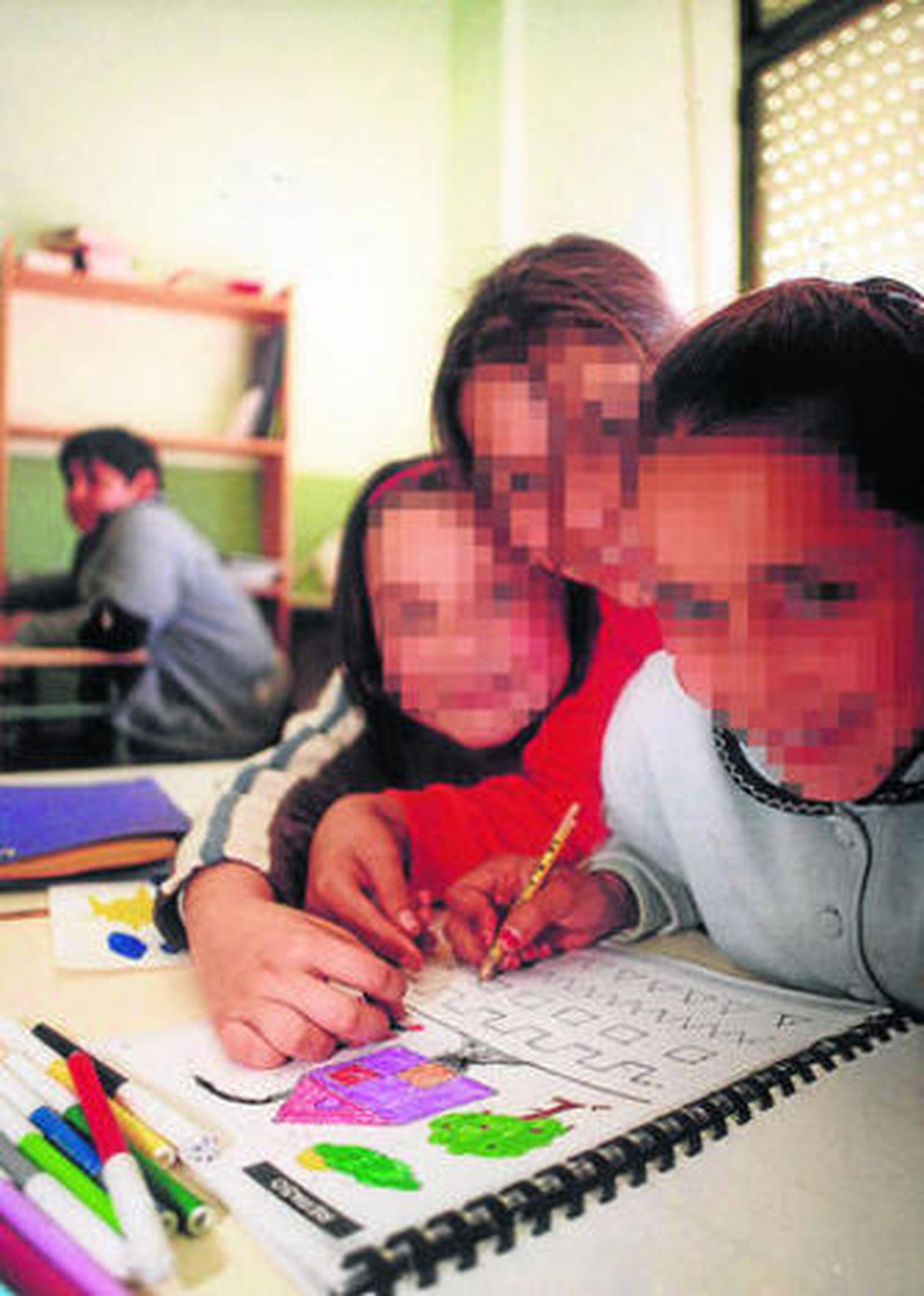 Alumnas inmigrantes de un colegio de El Ejido.