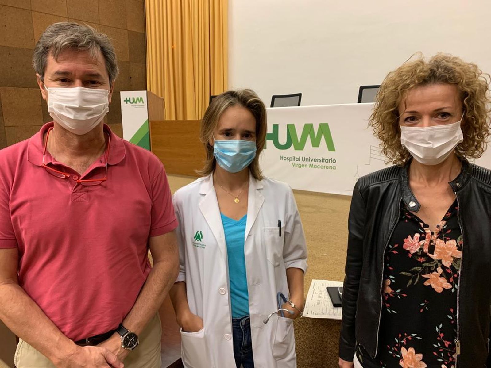 Los doctores Gutiérrez Gutiérrez, del Toro y Rodríguez Baño.