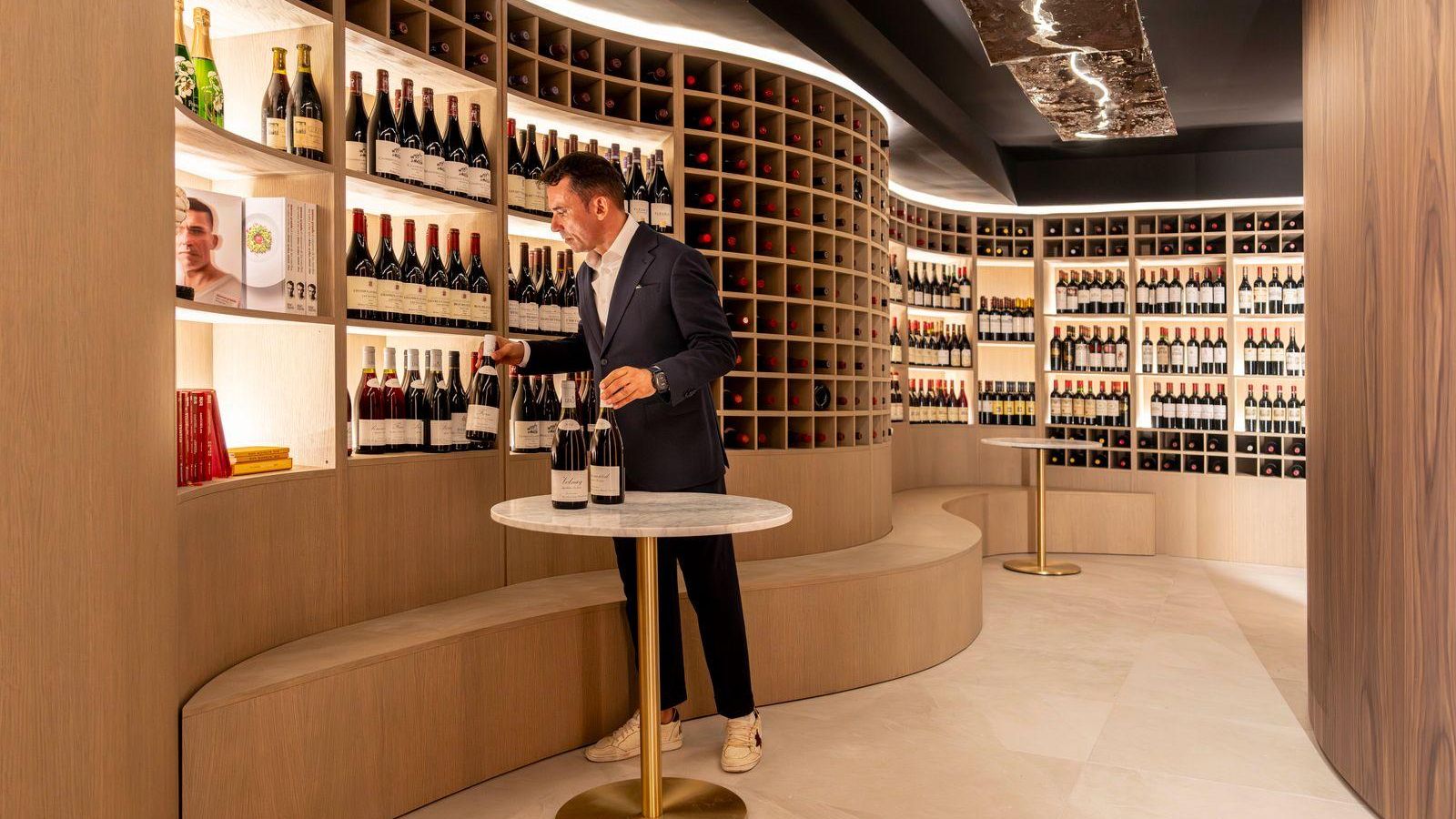 La bodega del restaurante Skina.