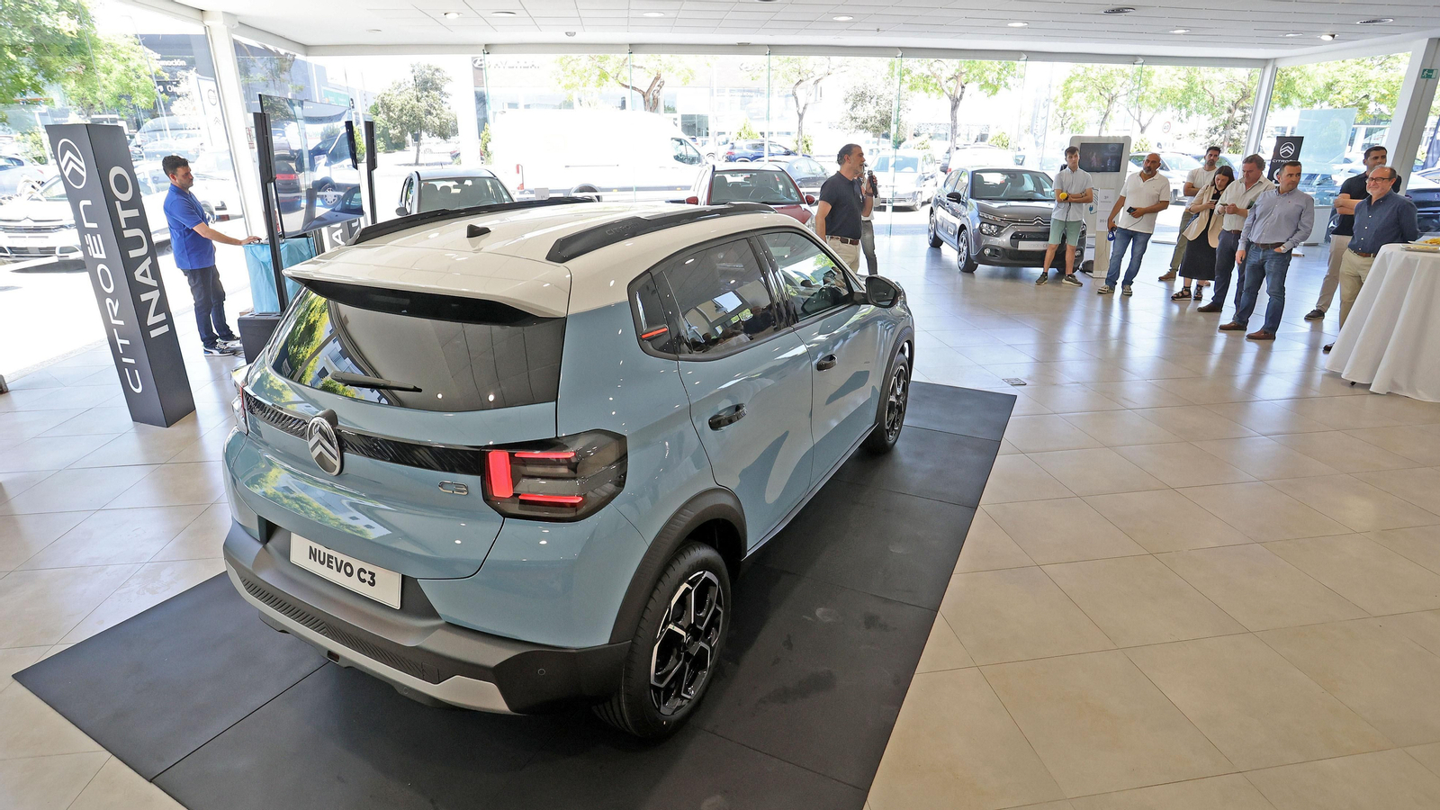 Presentación del nuevo Citroën ë-C3 en el concesionario Inauto Jerez